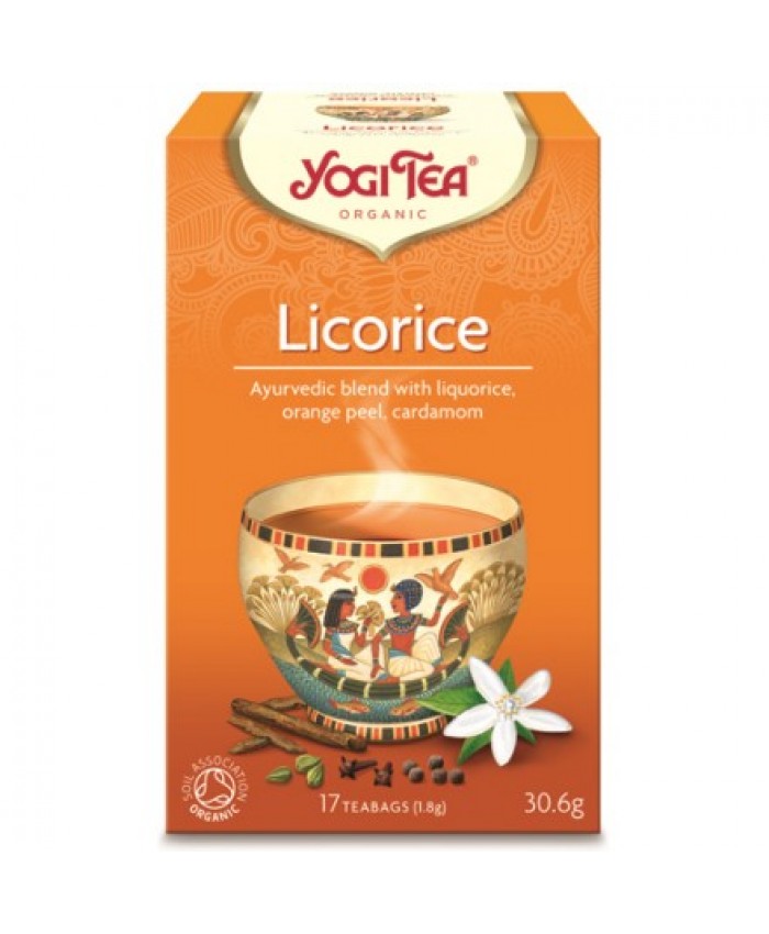 YOGI TEA LICORISE (Αιγυπτιακό ρόφημα με γλυκόριζα) 17φακ. Yogi Tea